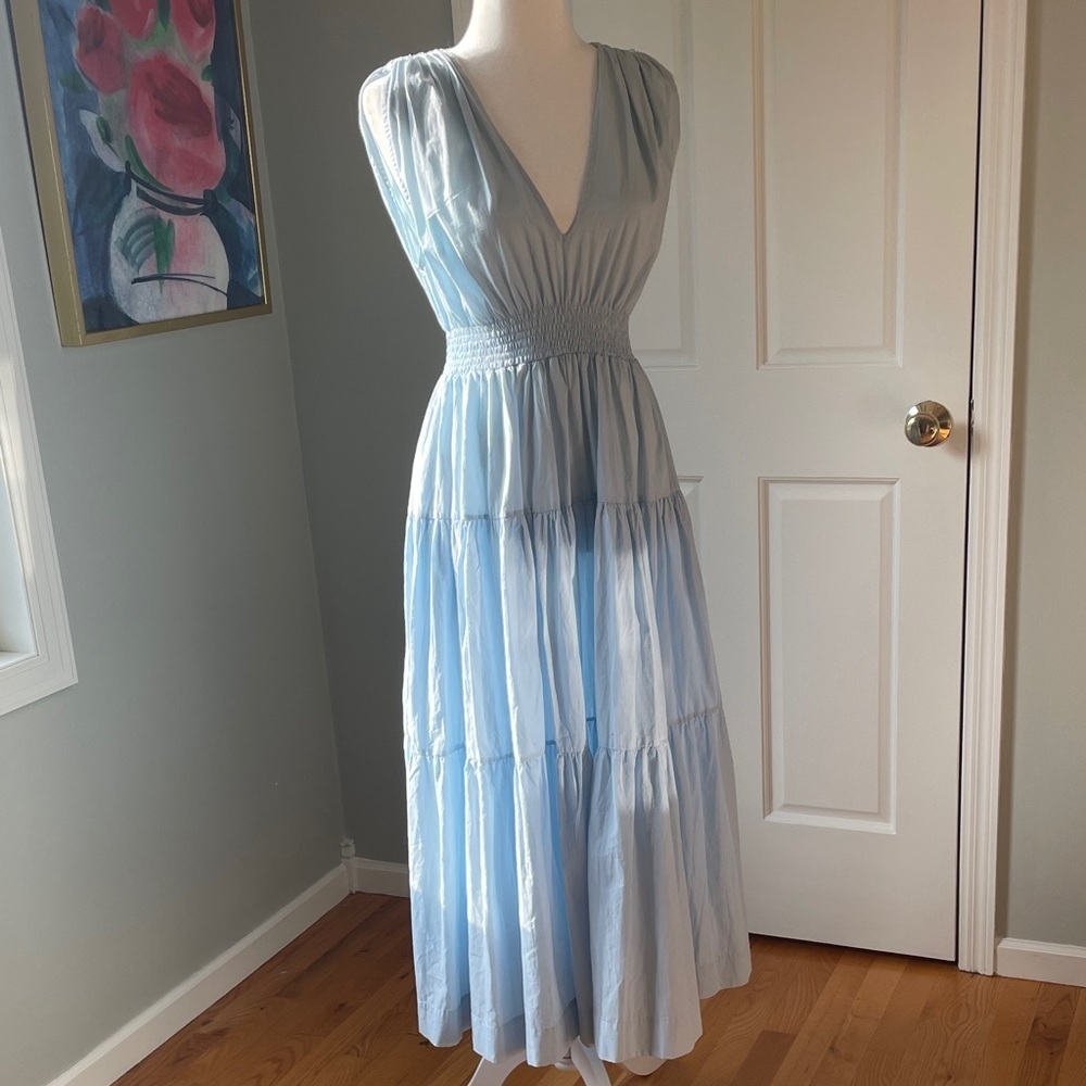 S/W/F Chic Sky Blue Sleeveless Maxi Dress - Picture 6 of 6
